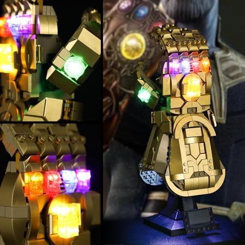 Vaodest LED Light for LEGO 76191 Infinity Gauntlet Display