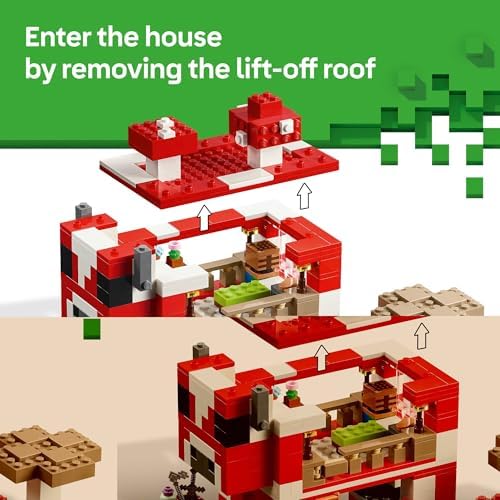 LEGO Minecraft Mooshroom House Building Set 21270