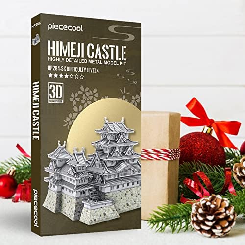Piececool 3D Metal Puzzle - Himeji Castle Model Kit for Adults