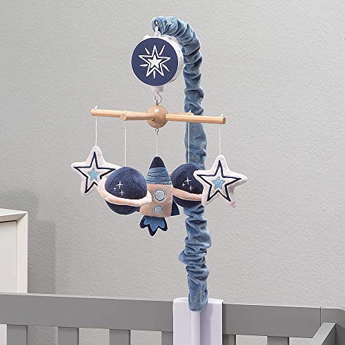 Lambs Ivy Sky Rocket Musical Crib Mobile - Blue