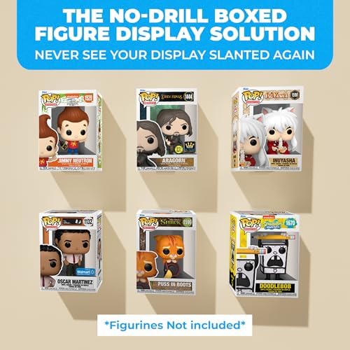 12-Pack Acrylic Floating Shelves for Pop Figures