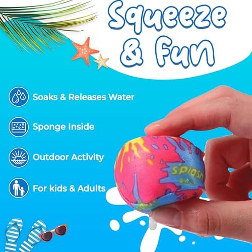 4Es Novelty 12 Pack 3 Inch Water Splash Balls