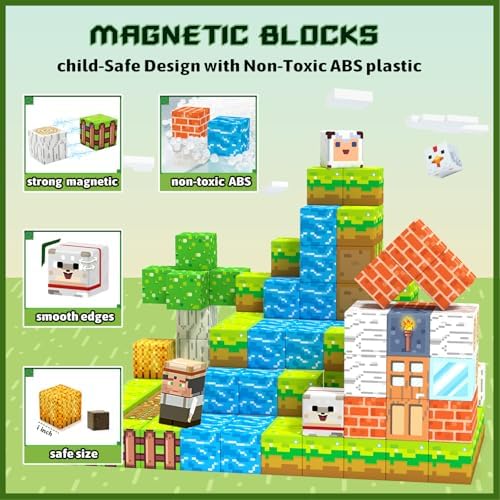 Girigi Magnetic Blocks Creative Building Toy for Kids