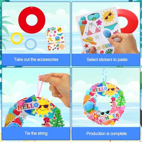 48 Set Summer Wreath Craft Kit DIY Hawaiian Decor