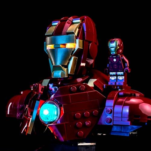 LED Lighting for LEGO Iron Man MK4 Bust 76327