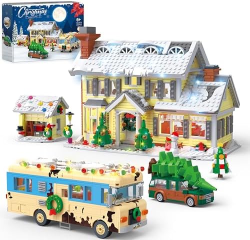 4 in 1 Christmas Building Set with 2056 PCS