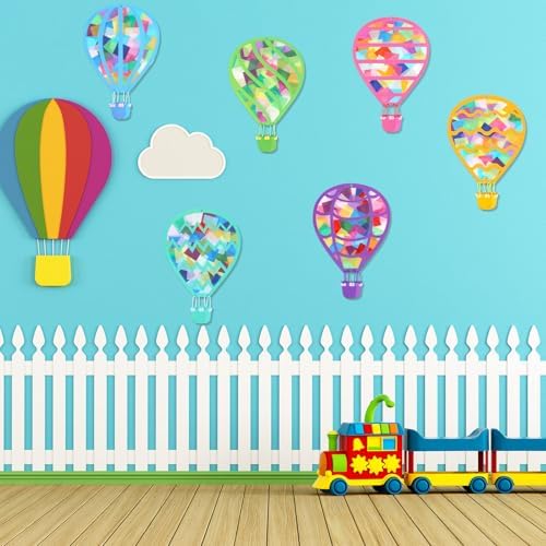 24 Sets Hot Air Balloons Tissue Paper Craft Kit DIY Supplies