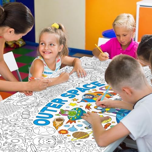 Zachely Outer Space Giant Coloring Poster 30x72 Inch