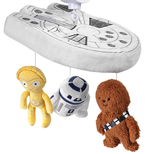 Lambs Ivy Star Wars Millennium Falcon Musical Crib Mobile