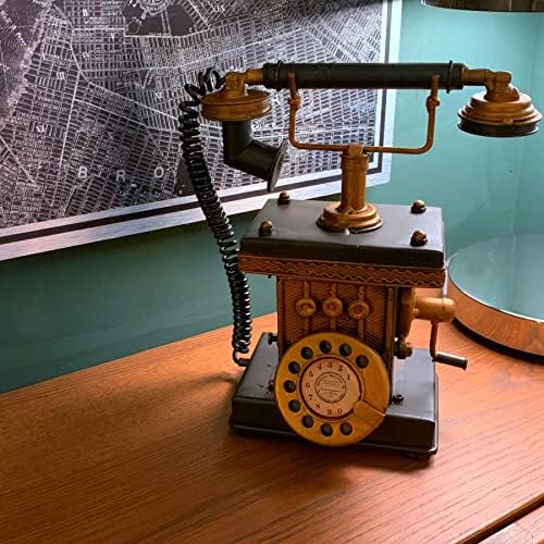 Retro Phone Coin Bank Decorative Savings Figurine