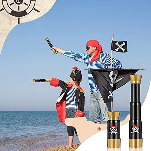 2 Pieces Retro Pirate Telescope Toy for Kids