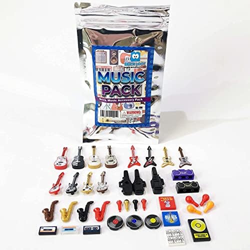 Brick Loot Music Instrument Building Pack 38 Toy Accessories for Minifigures