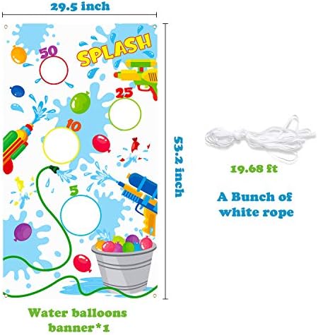 Toss Game Banner for Water Balloons
