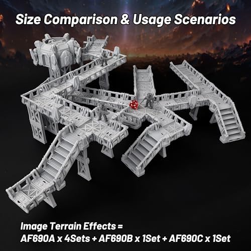 Sci-Fi Platform Walkways Set for RPG and DND