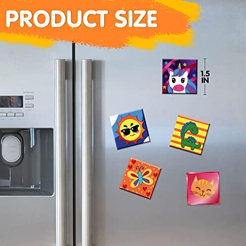 JOYIN 24 Magnetic Tile Art Kit for Kids