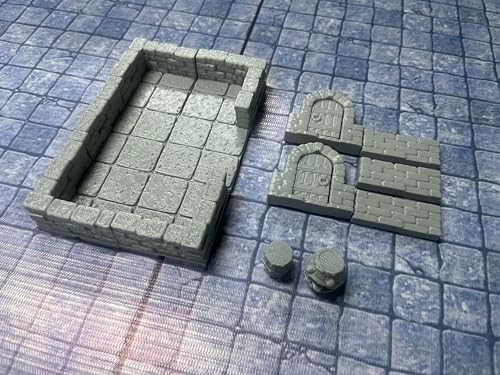 Miniature RPG Modular Tile System for 18mm or 28mm DND Terrain