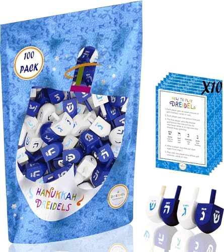 The Dreidel Company Hanukkah Wood Dreidel 1000-Pack