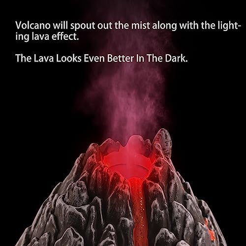 Dinobros Volcano Toy for Kids 3-5 Mist Spouting with Dinosaur Sounds