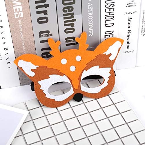 30 Felt Animal Masks for Kids Jungle Party