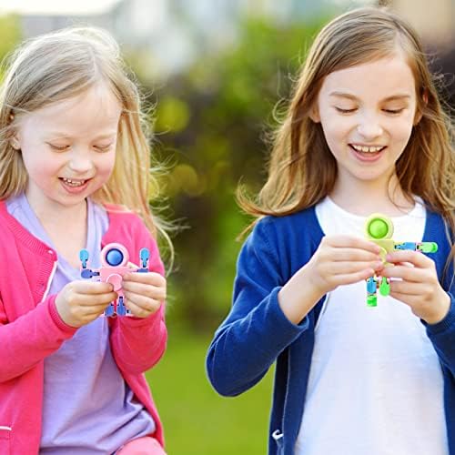 Hanaive 24 Pcs Robot Fidget Spinners Transformable Stress Relief Toy