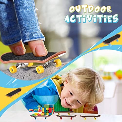 Civaner 10 Pack DIY Finger Skateboard Kit with Accessories