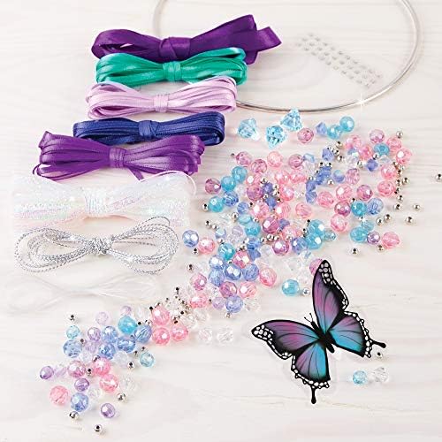 DIY Dreamcatcher Kit - 175 Piece Butterfly Design for Girls and Tweens