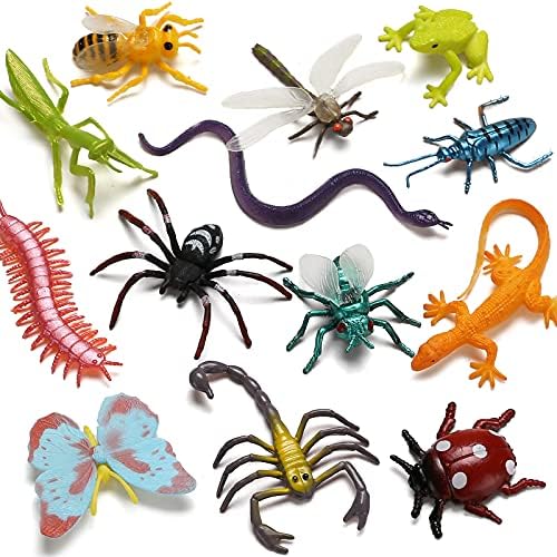 73 Piece Realistic Plastic Mini Bugs Playset