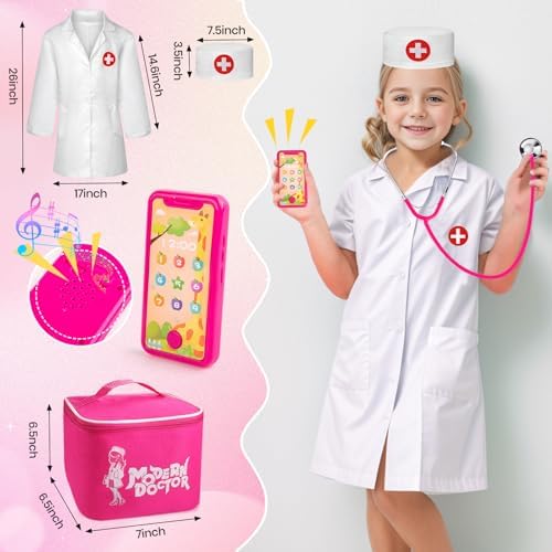 Sundaymot Doctor Kit for Girls and Toddlers 3-5