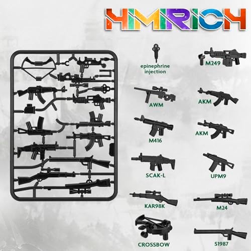 38 Pcs WWII Military Weapons Toy Pack for Kids