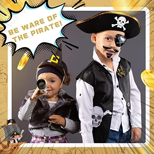 6 Pcs Adjustable Pirate Telescopes for Kids