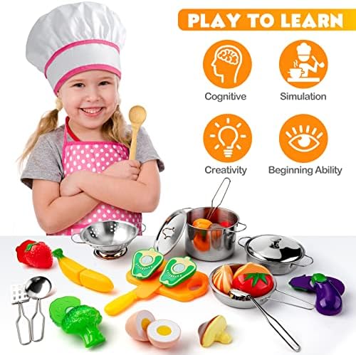 Tigerhu 26PCS Play Kitchen Accessories Set