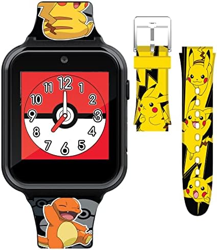 Accutime Pokmon Kids Smartwatch with Touchscreen and Interchangeable Straps
