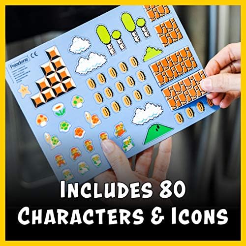 Paladone Super Mario Bros Fridge Magnets - 80 Magnetic Characters