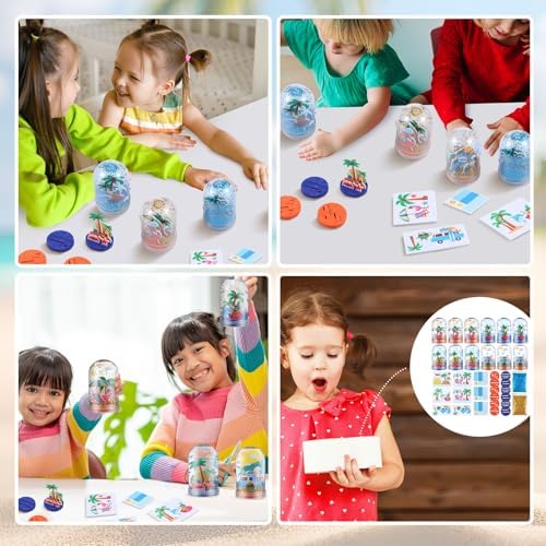 12 Set Summer Snow Globe Craft Kit for Kids