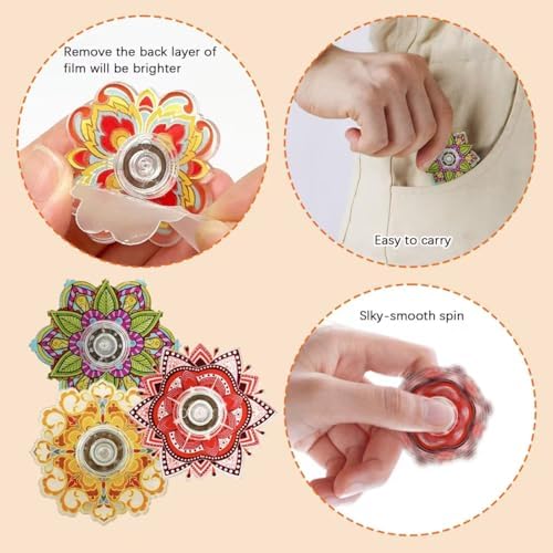 30Pcs Mini Fidget Spinners Bulk Set for Classroom and Party Favors
