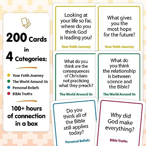200 Conversation Cards for Christians - Faith Discussion Deck