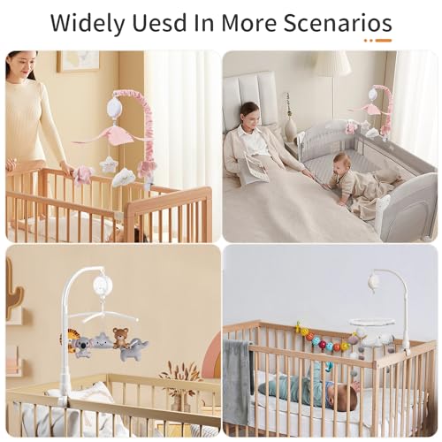FEISIKE Crib Mobile Music Box with 3 Modes and Volume Control