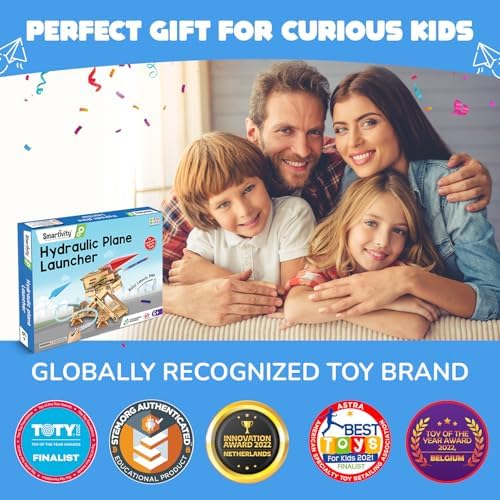 Smartivity Hydraulic Airplanes Darts Launcher STEM Toy for Kids 6-14 Years