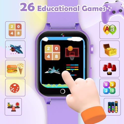 Kids Games Watch with 26 Puzzle Games and HD Camera