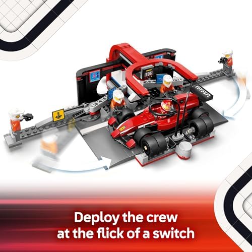 LEGO City F1 Pit Stop Pit Crew with Ferrari Car