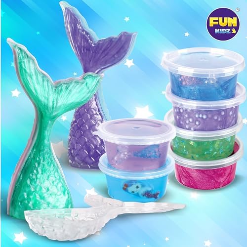 Summer Mermaid Slime Kit for Kids 8-12 DIY Toy