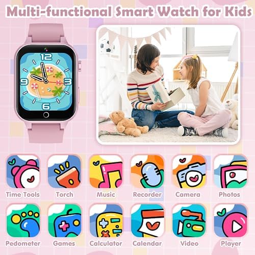 Luyiilo Kids Games Watch with 26 Puzzles and HD Camera