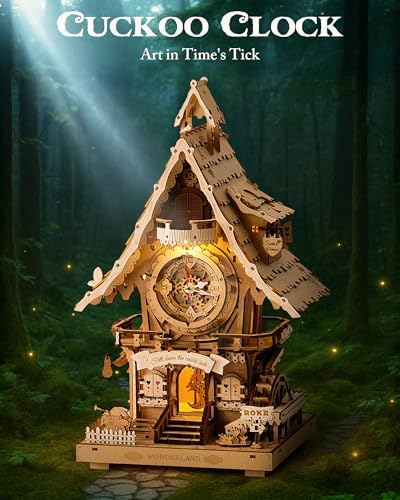 ROKR 3D Wooden Puzzle Clock for Adults