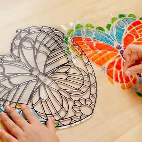 Melissa Doug Butterfly Stained Glass Sticker Kit