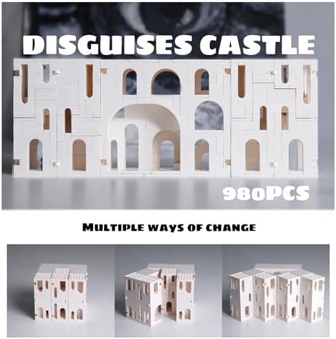 White Disguises Castle Building Blocks 980 PCS