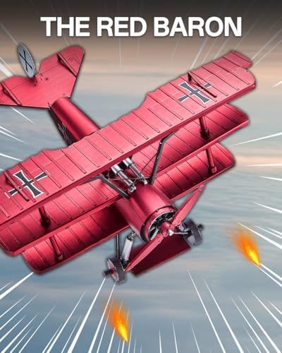 Piececool 3D Metal Puzzles for Adults Fokker Dr-1 Triplane Model Kit
