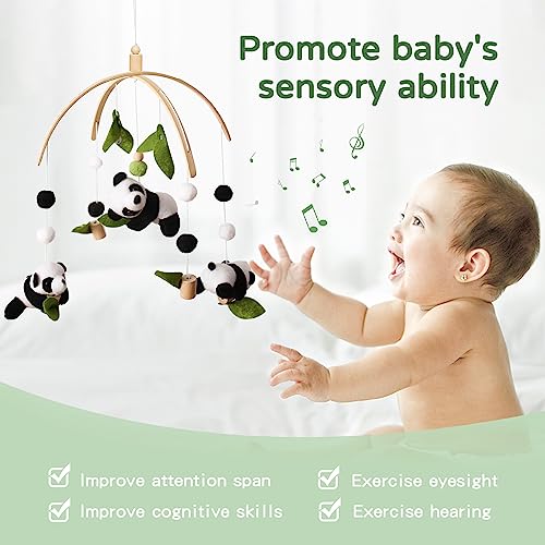 Baby Mobile with Panda Design for Crib