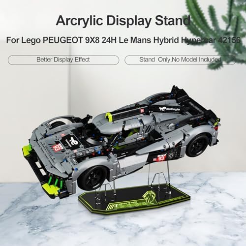 NAOCARD Acrylic Display Stand for Lego 42156 Hypercar Kit