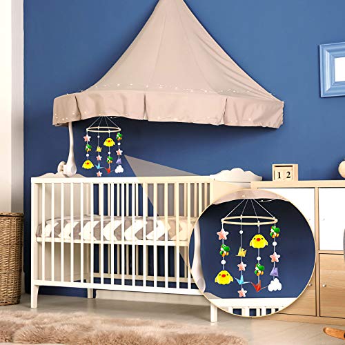 Baby Mobile DIY Kit - Wooden Frame Wind Chime for Infant Toys