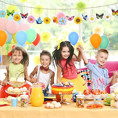 40 Pcs Wood Hanging Spring Decorations for Party